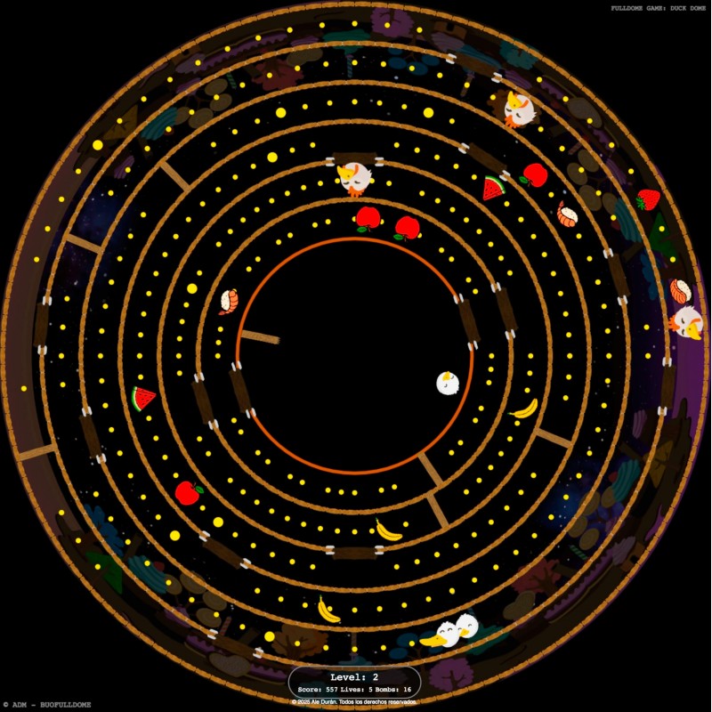 Duck Dome – Fulldome Game. © ADM